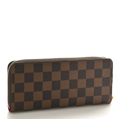 Louis Vuitton Damier Ebene Clemence Wallet Cherry 3 of 7
