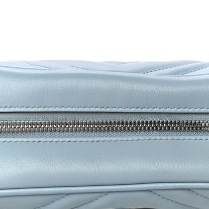Gucci Calfskin Matelasse Small GG Marmont Chain Shoulder Bag Porcelain Light Blue 13 of 20