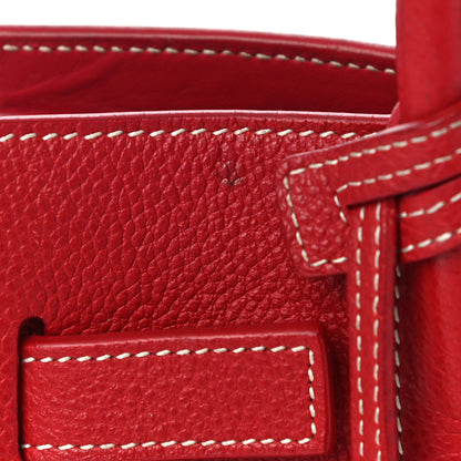 Saint Laurent Grained Calfskin Nano Sac De Jour Lipstick Red 11 of 15