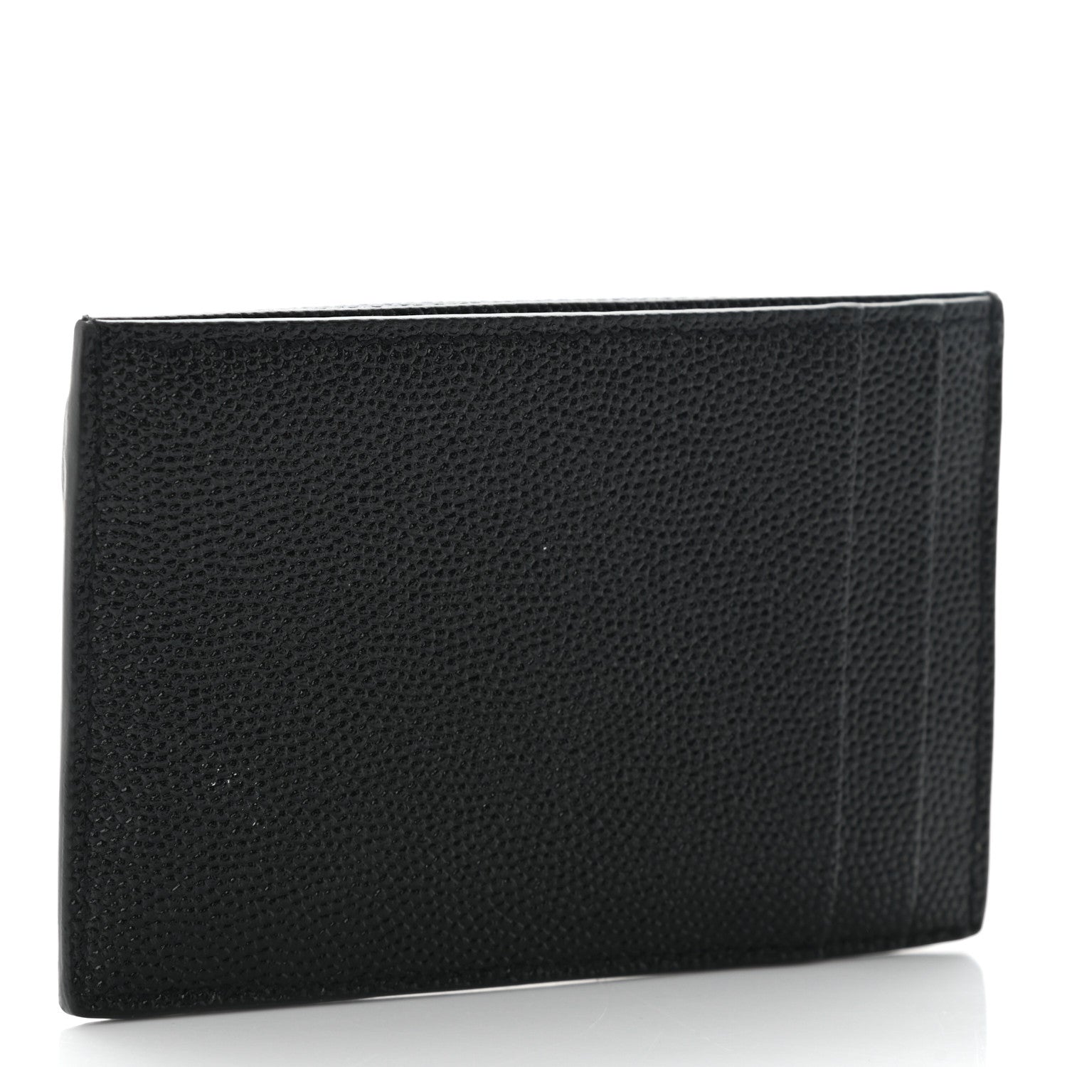 Saint Laurent Grain de Poudre Uptown Card Holder Black 3 of 11