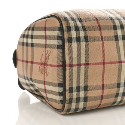 Burberry Haymarket Check Small Chester Bowling Bag Chocolate 8 of 12