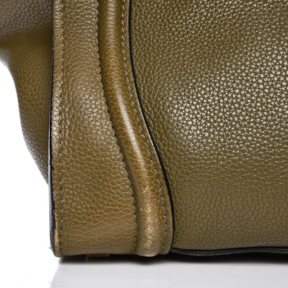 Celine Drummed Calfskin Mini Luggage Jungle 14 of 17