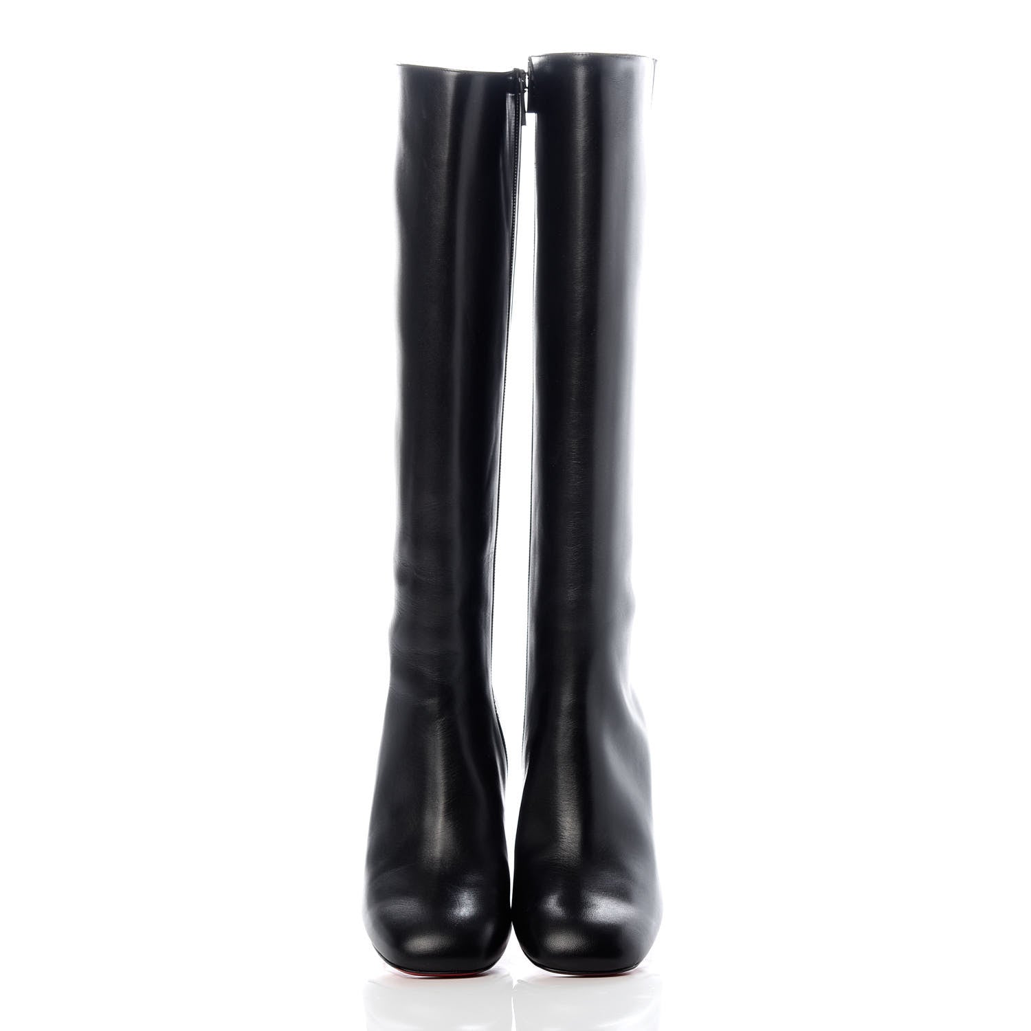 Christian Louboutin Calfskin Cadrilla Botta 70 Tall Boots 37 Black 5 of 9