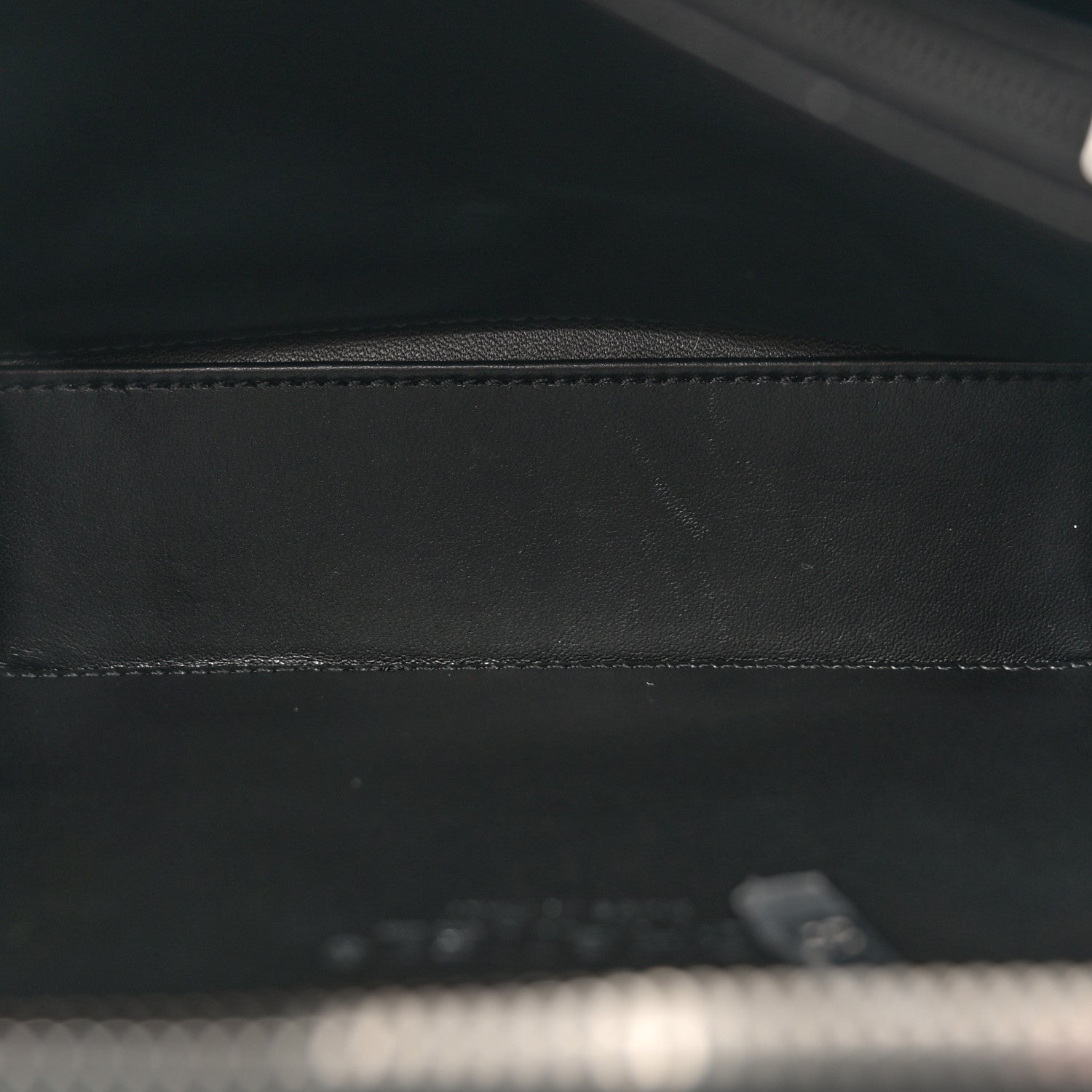 Chanel Lambskin Quilted Medium CC Filigree Vanity Case Black 6 of 11