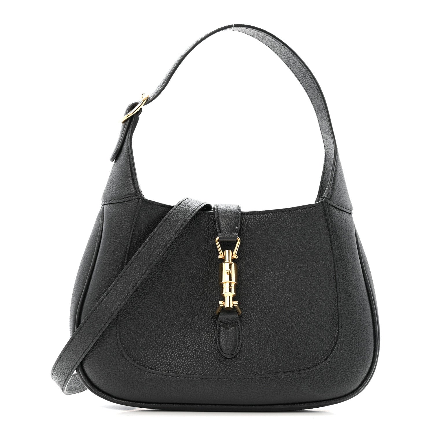 Gucci Pebbled Calfskin Small Jackie 1961 Hobo Black 1 of 11