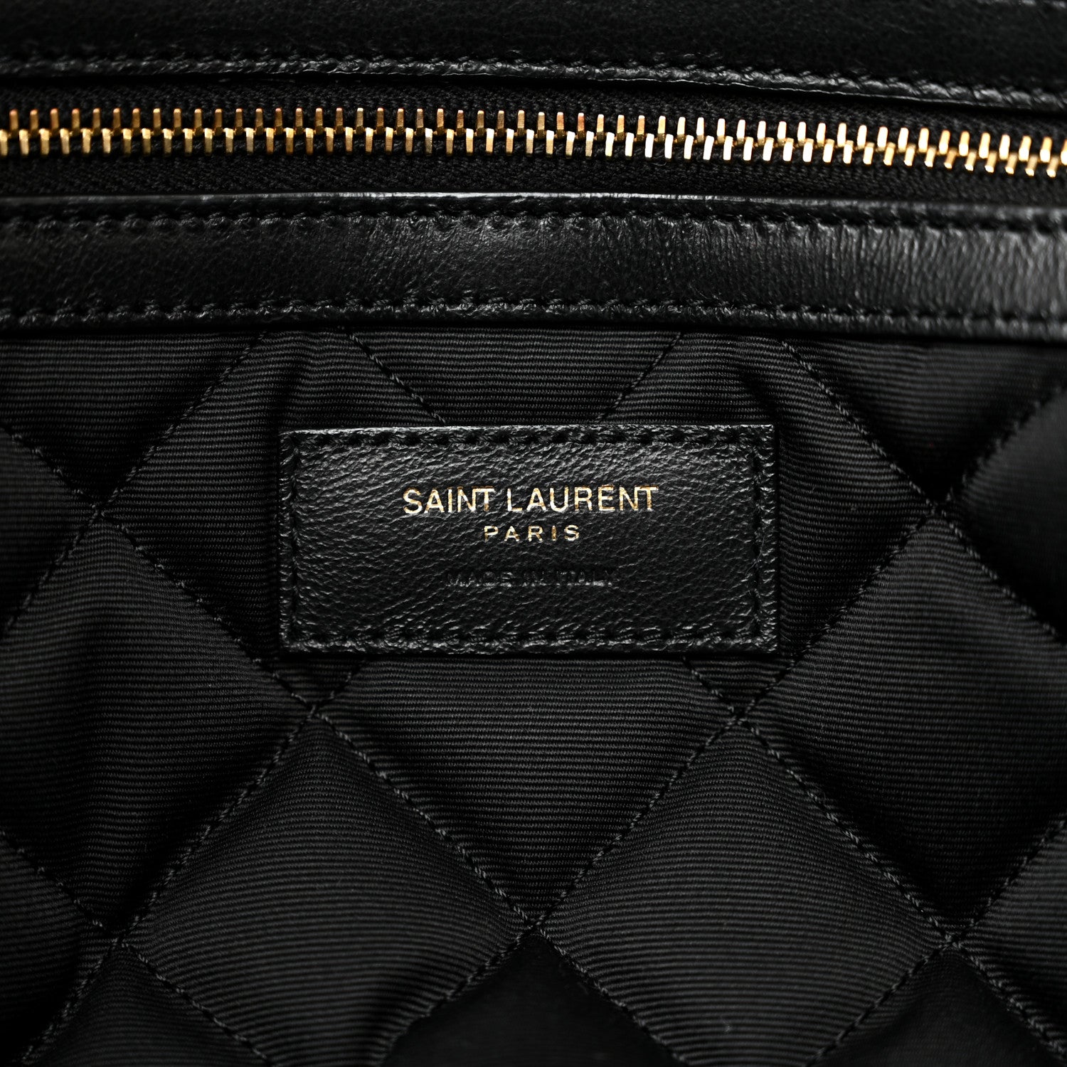 Saint Laurent Calfskin Quilted ES Giant Travel Bag Black 6 of 15