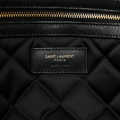 Saint Laurent Calfskin Quilted ES Giant Travel Bag Black 6 of 15