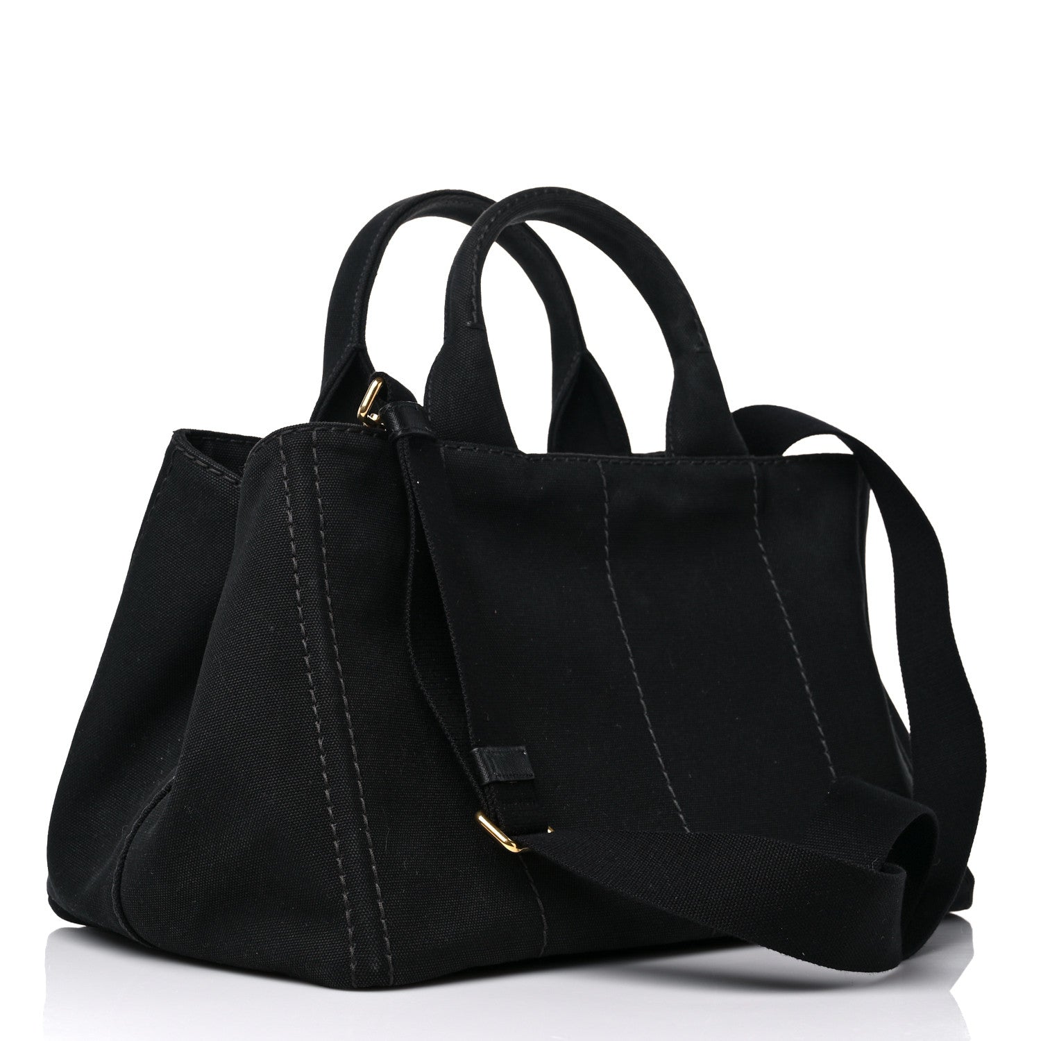 Prada Canapa Small Logo Tote Black 3 of 15