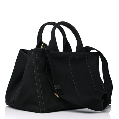 Prada Canapa Small Logo Tote Black 3 of 15