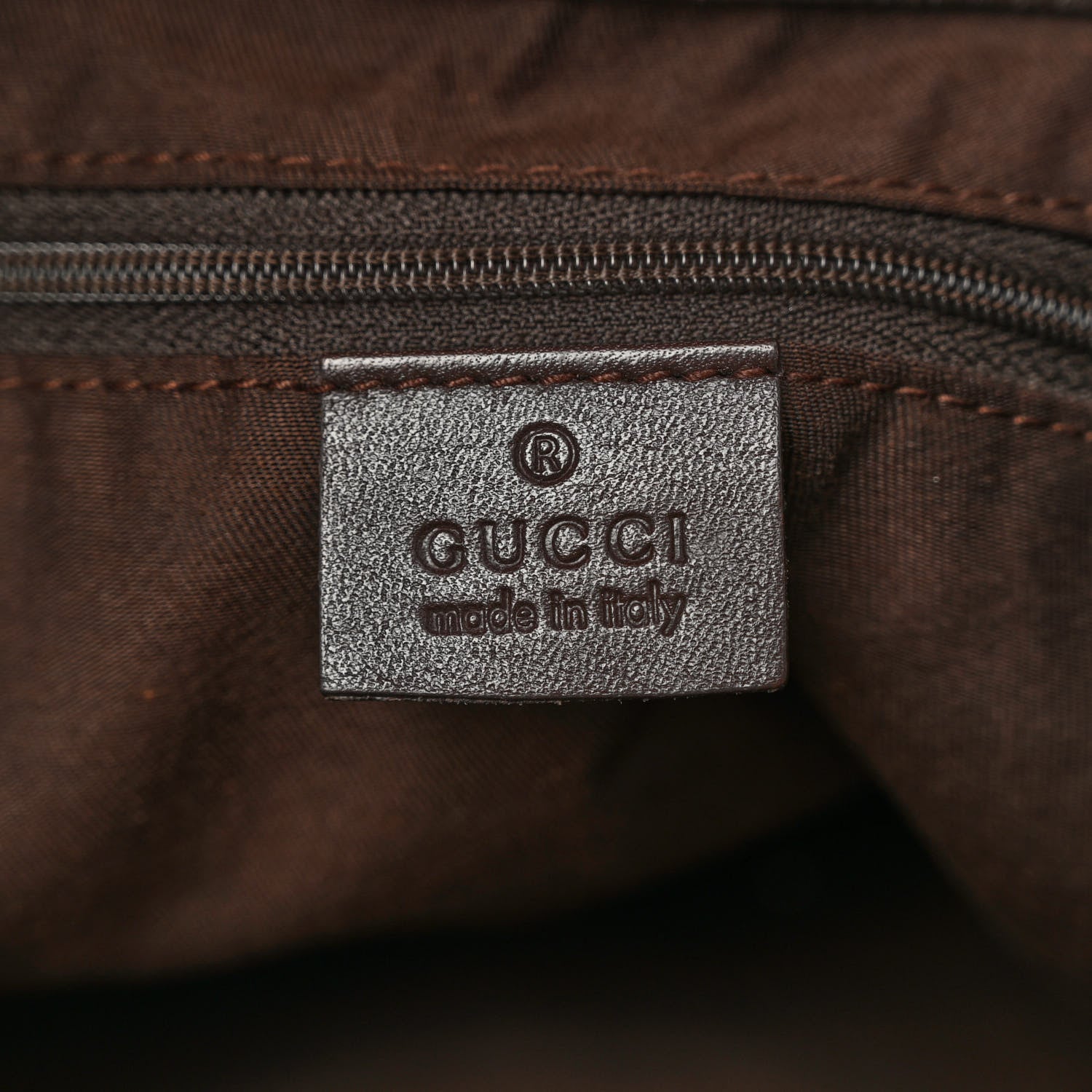 Gucci Monogram D Gold Tote Dark Brown 6 of 11