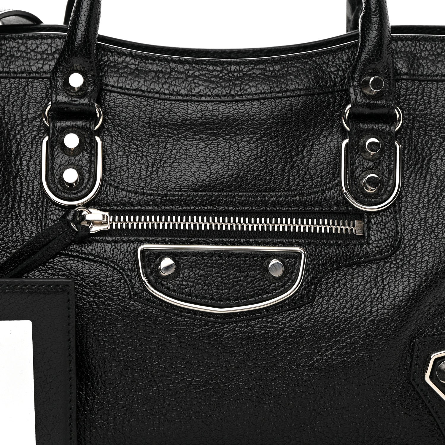 Balenciaga Chevre Silver Metallic Edge Hardware S City Black 8 of 12