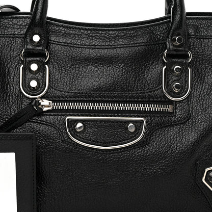 Balenciaga Chevre Silver Metallic Edge Hardware S City Black 8 of 12