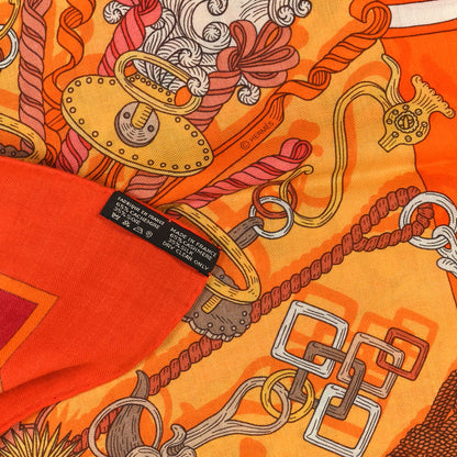 Hermes Cashmere Silk Bouquets Shawl 140 3 of 4