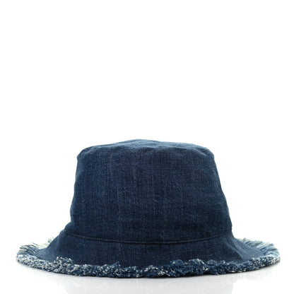 Christian Dior Denim Buket Fringe Hat 57 2 of 5