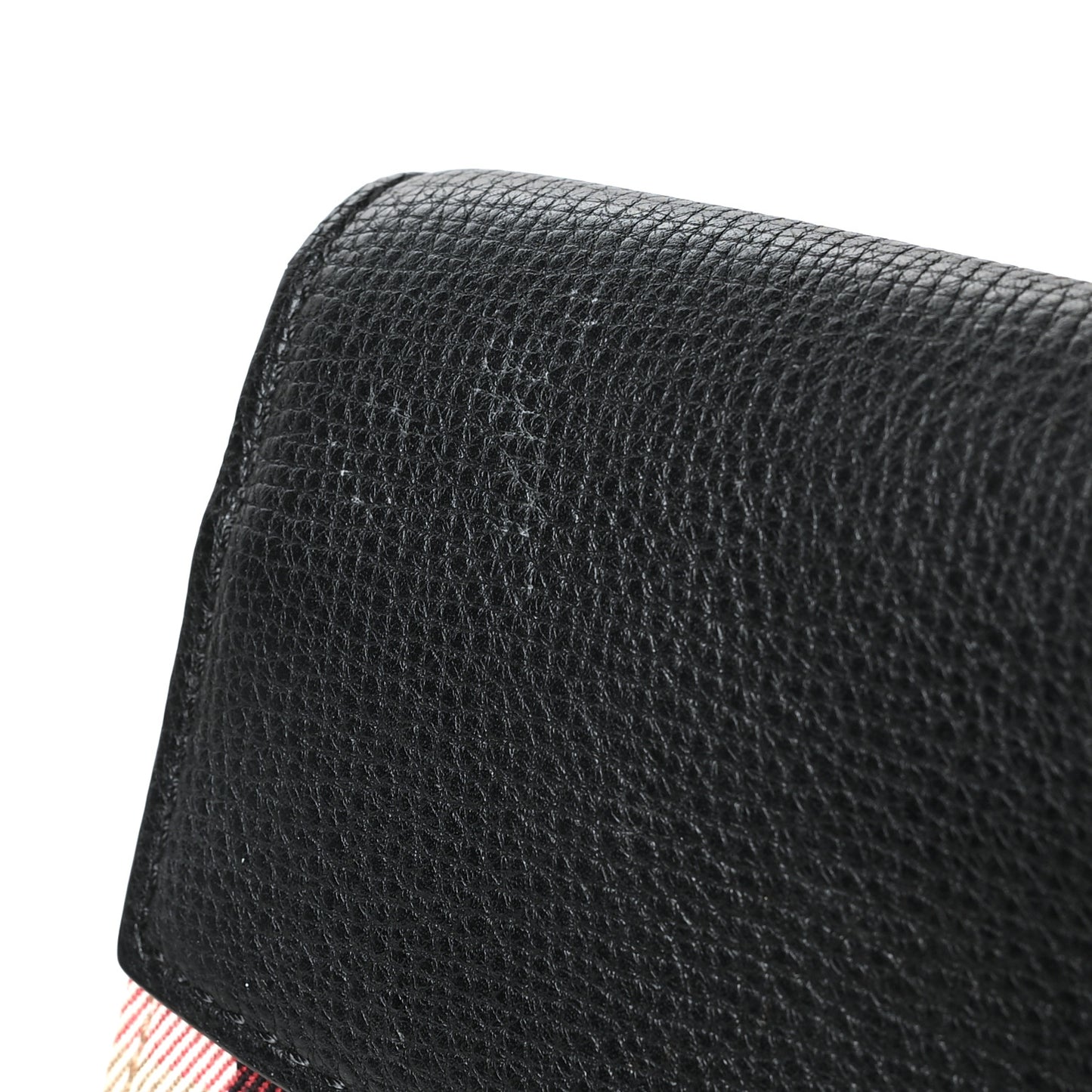 Calfskin House Check Porter Continental Wallet Black