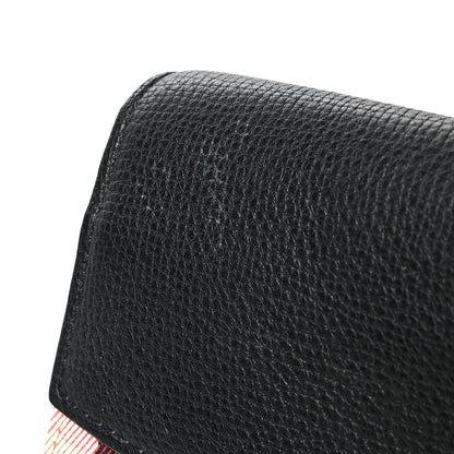 Burberry Calfskin House Check Porter Continental Wallet Black 9 of 9
