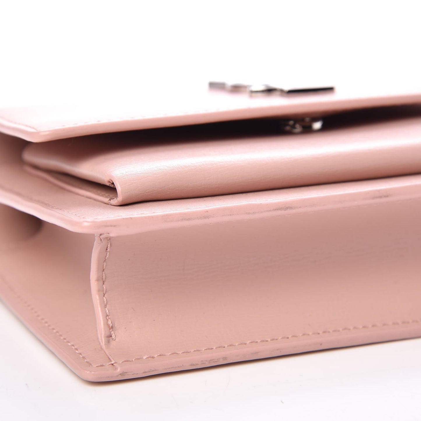 Calfskin Monogram Sunset Chain Wallet Light Pink