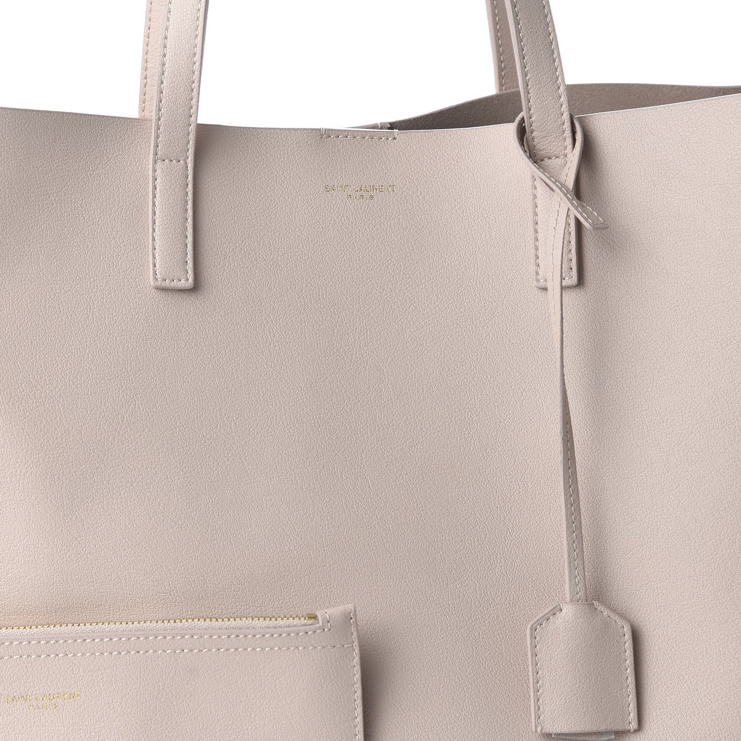 Calfskin Large Shopping Tote Natural