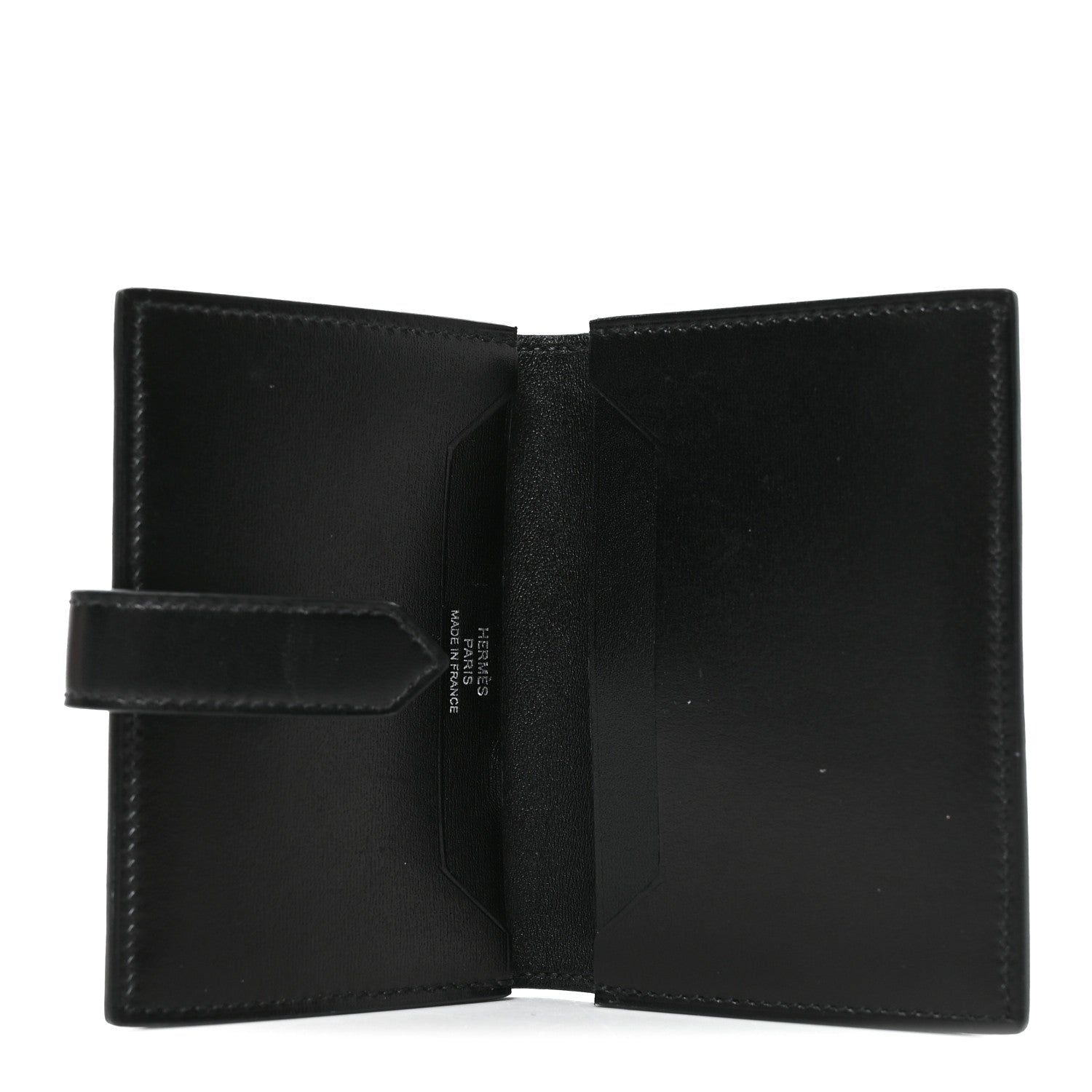 Hermes Box Monochrome Bearn Card Holder Wallet Black 5 of 6