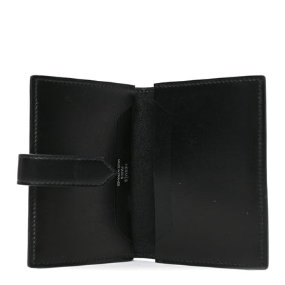 Hermes Box Monochrome Bearn Card Holder Wallet Black 5 of 6
