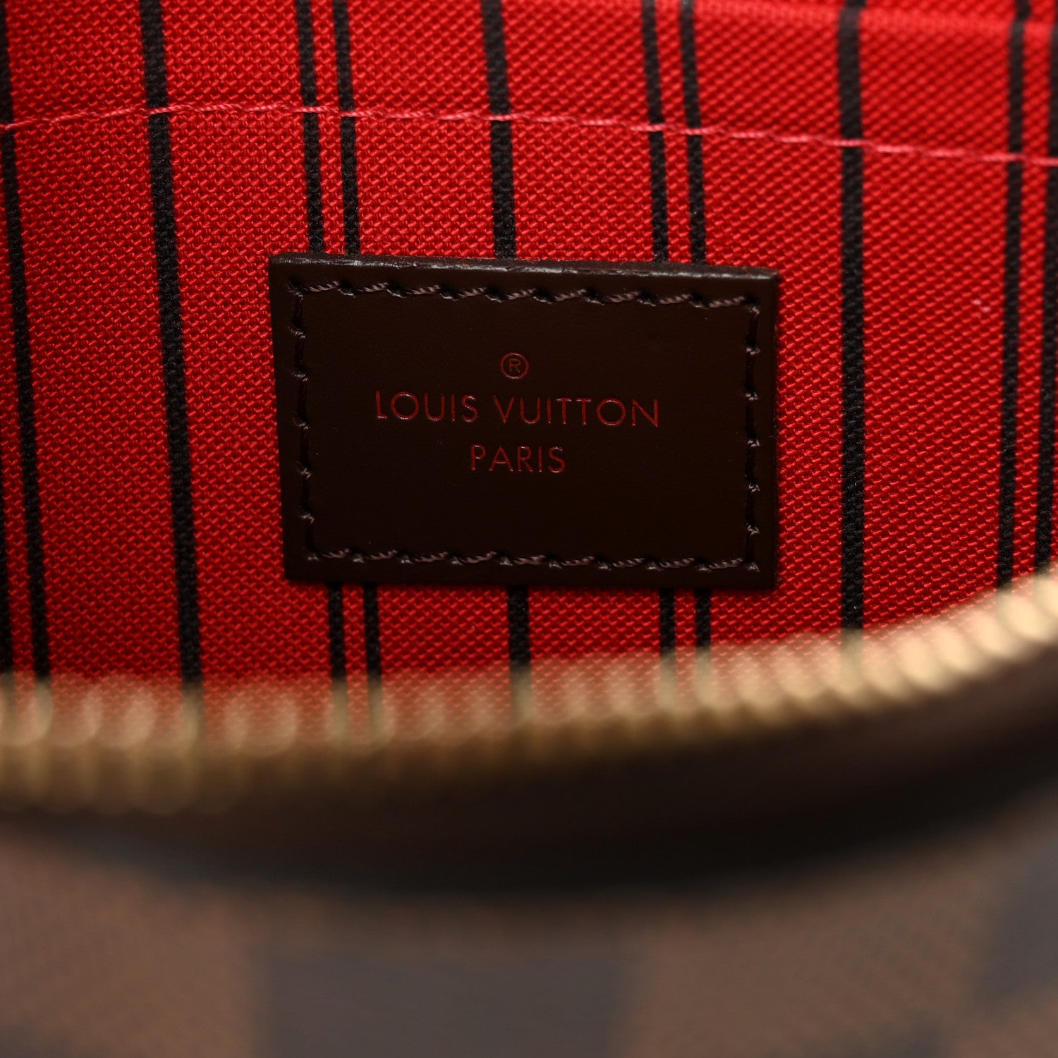 Louis Vuitton Damier Ebene Neverfull MM GM Pochette 6 of 9