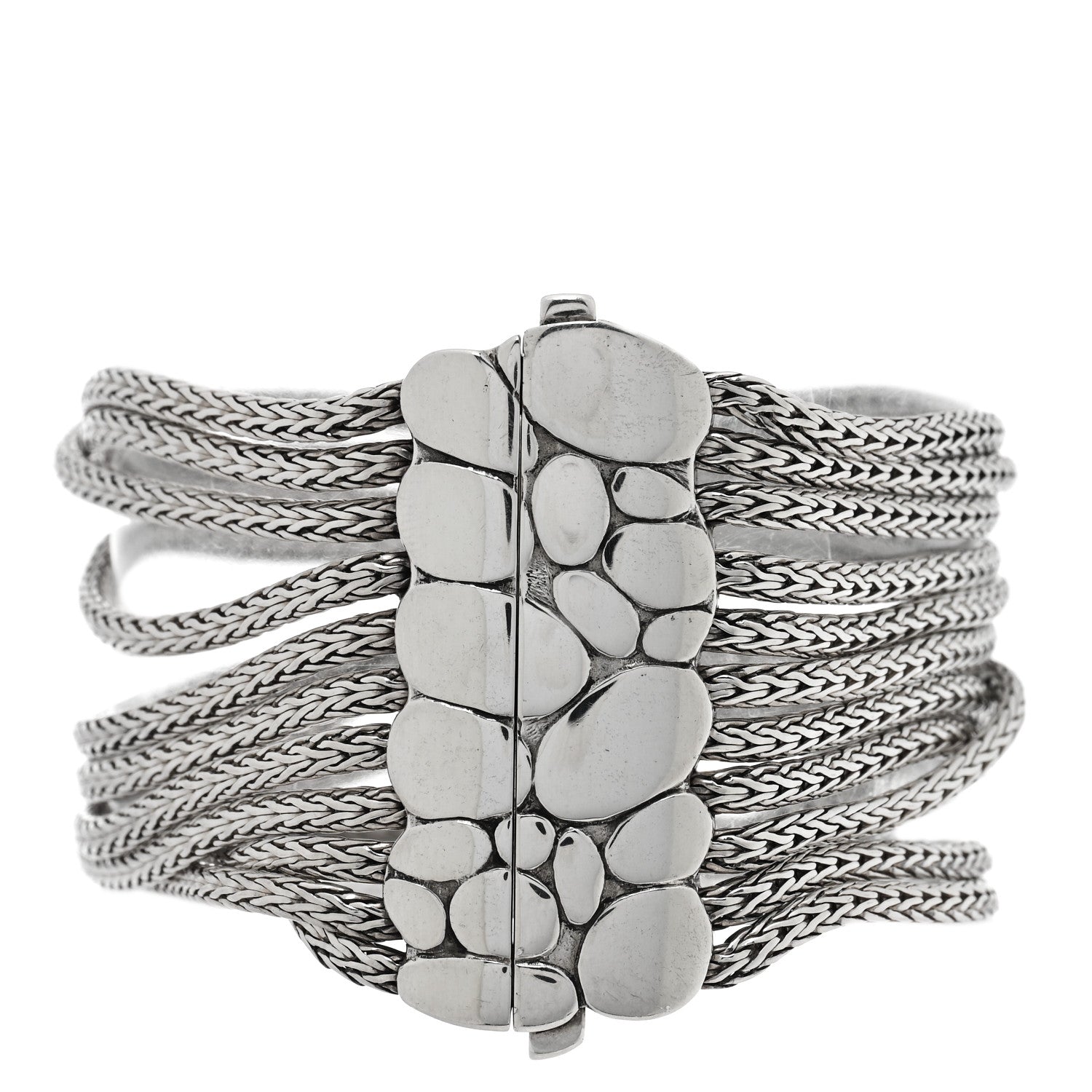 John Hardy Sterling Silver Kali Multi Row Chain Bracelet 2 of 3