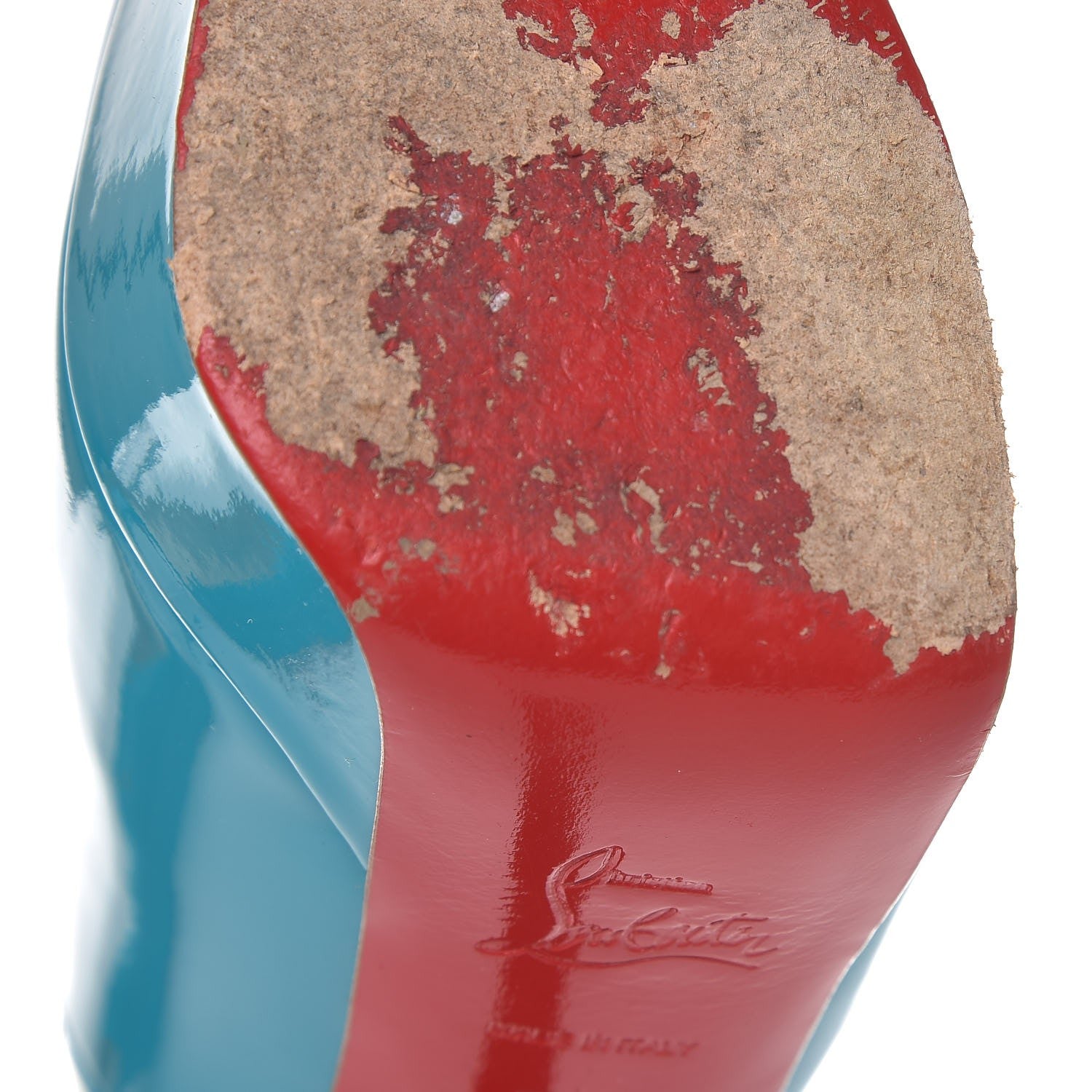 Christian Louboutin Patent Bianca 140 Pumps 39.5 Caraibes 10 of 13