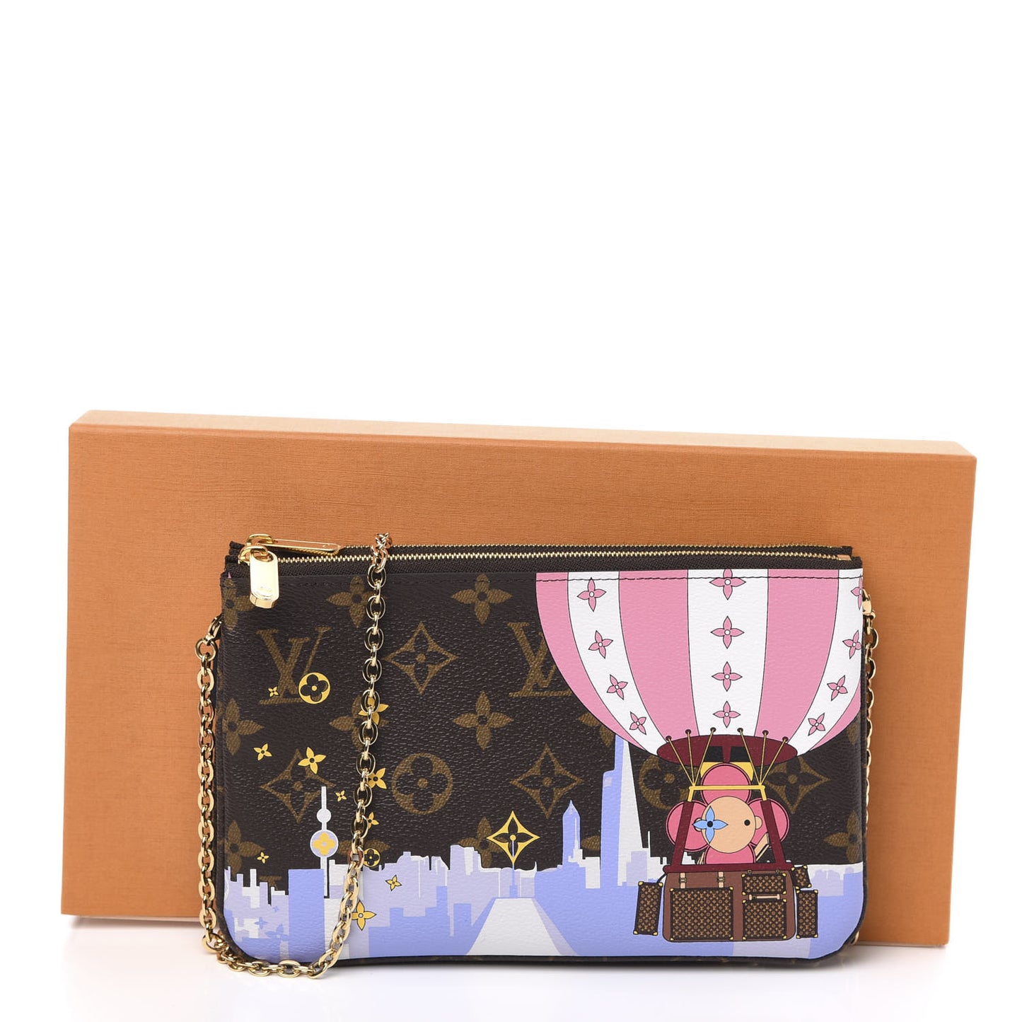 Monogram 2019 Christmas Animation Double Zip Pochette