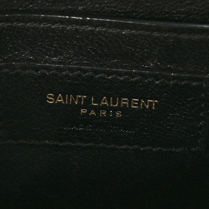 Saint Laurent Smooth Calfskin Monogram Small Solferino Satchel Natural Ivory 6 of 10