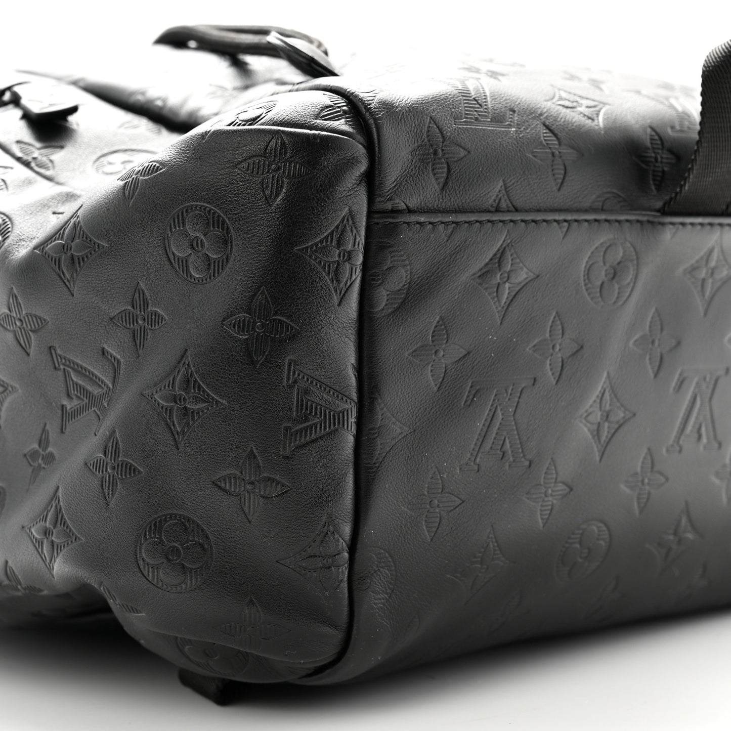 Calfskin Monogram Shadow Discovery Backpack Black