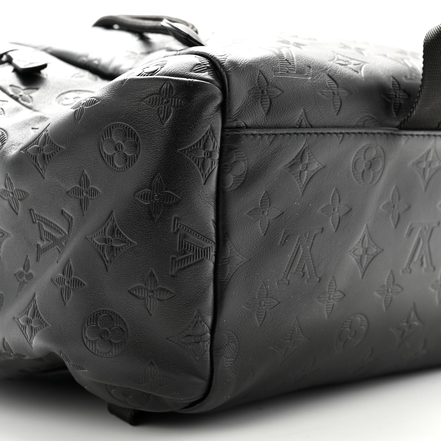 Louis Vuitton Calfskin Monogram Shadow Discovery Backpack Black 8 of 9