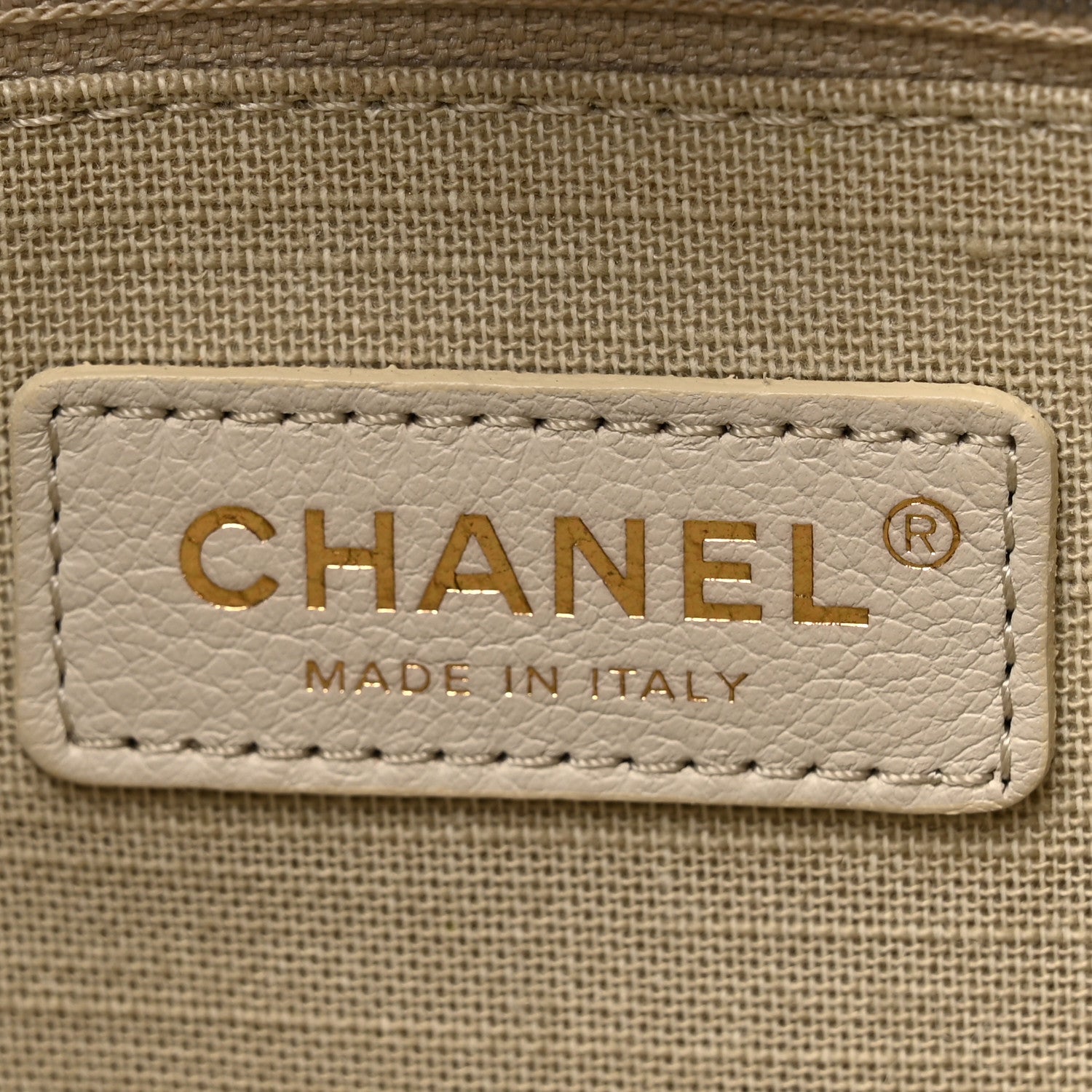 Chanel Denim Small Deauville Tote Dark Blue White 7 of 11
