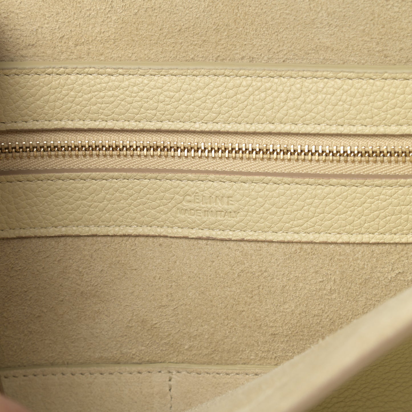 Soft Grained Calfskin Small Belt Cabas Phantom Vanilla