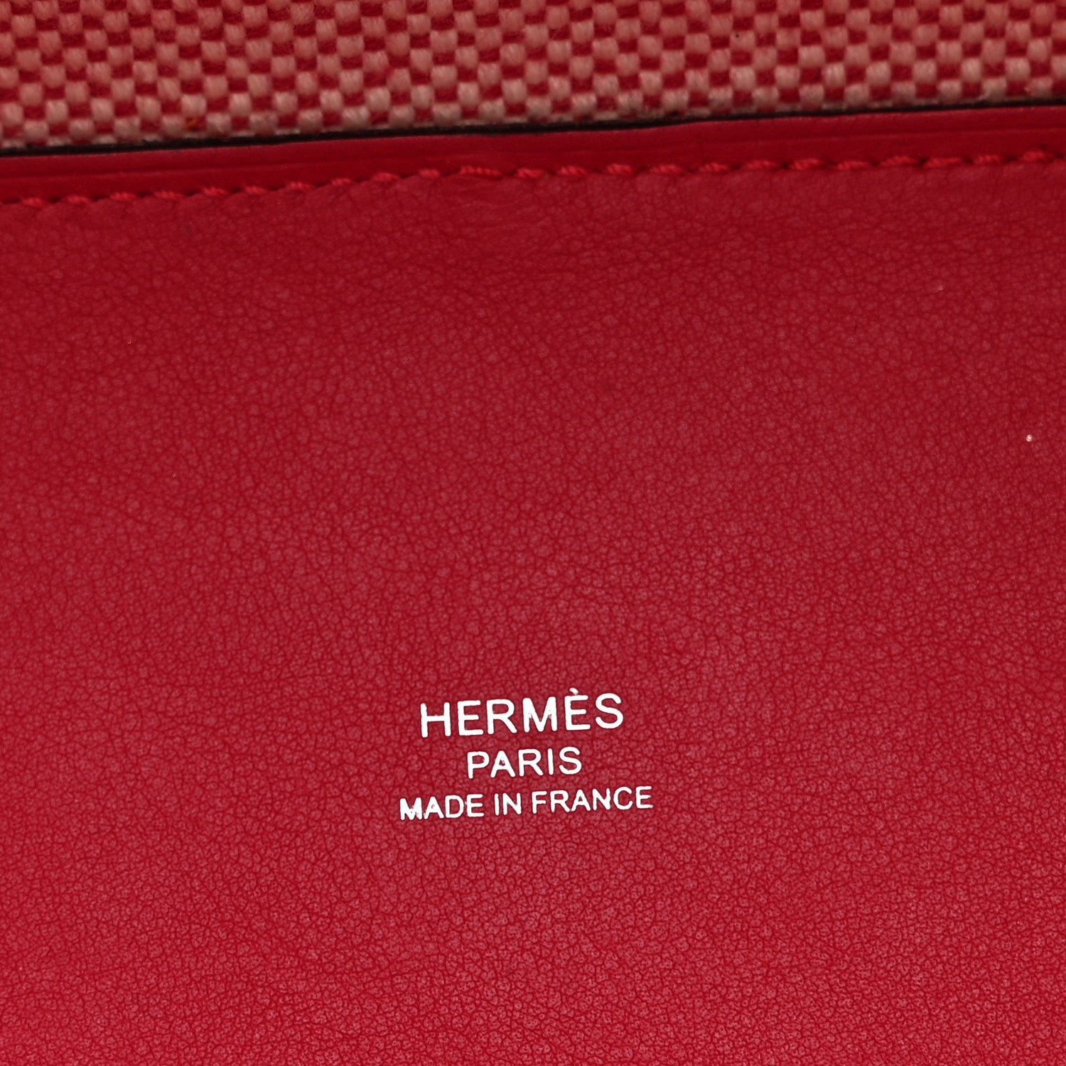 Hermes Swift Toile H Cabas H En Biais 27 Ecru FRAMBOISE 6 of 11