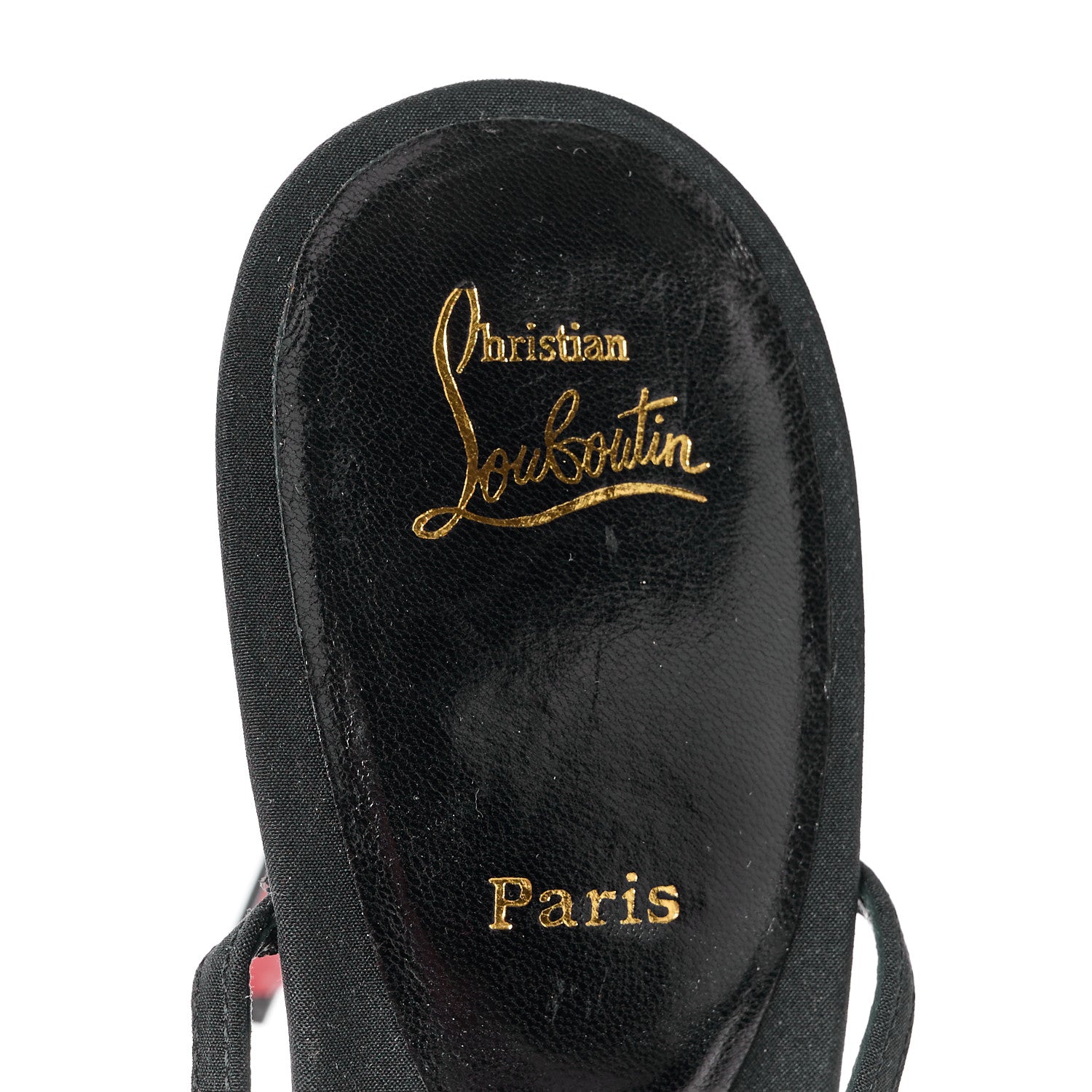 Christian Louboutin Crepe Crystal Troisronds 100 Sandals 37 Black 7 of 8