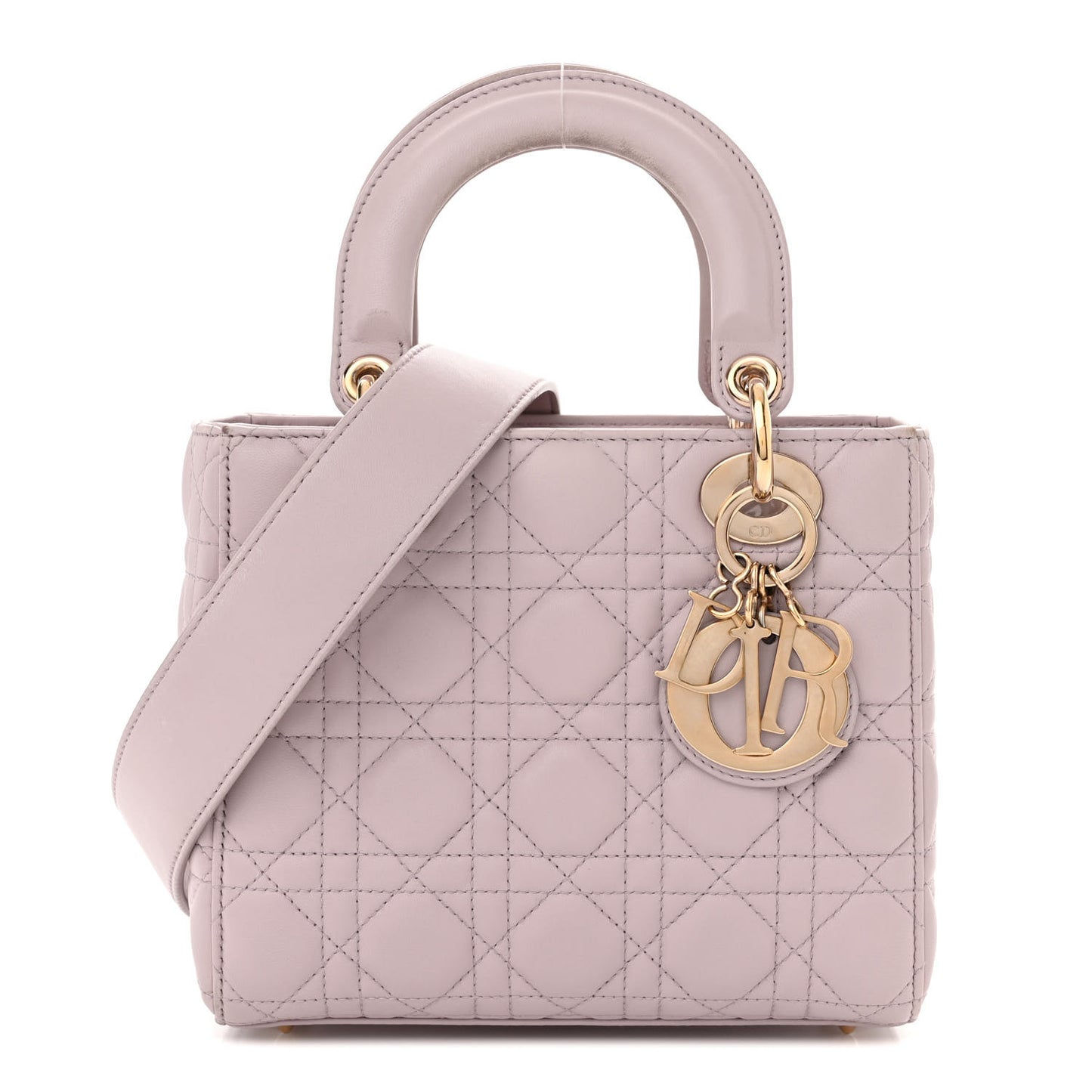Lambskin Cannage Small My ABCDior Lady Dior Light Pink