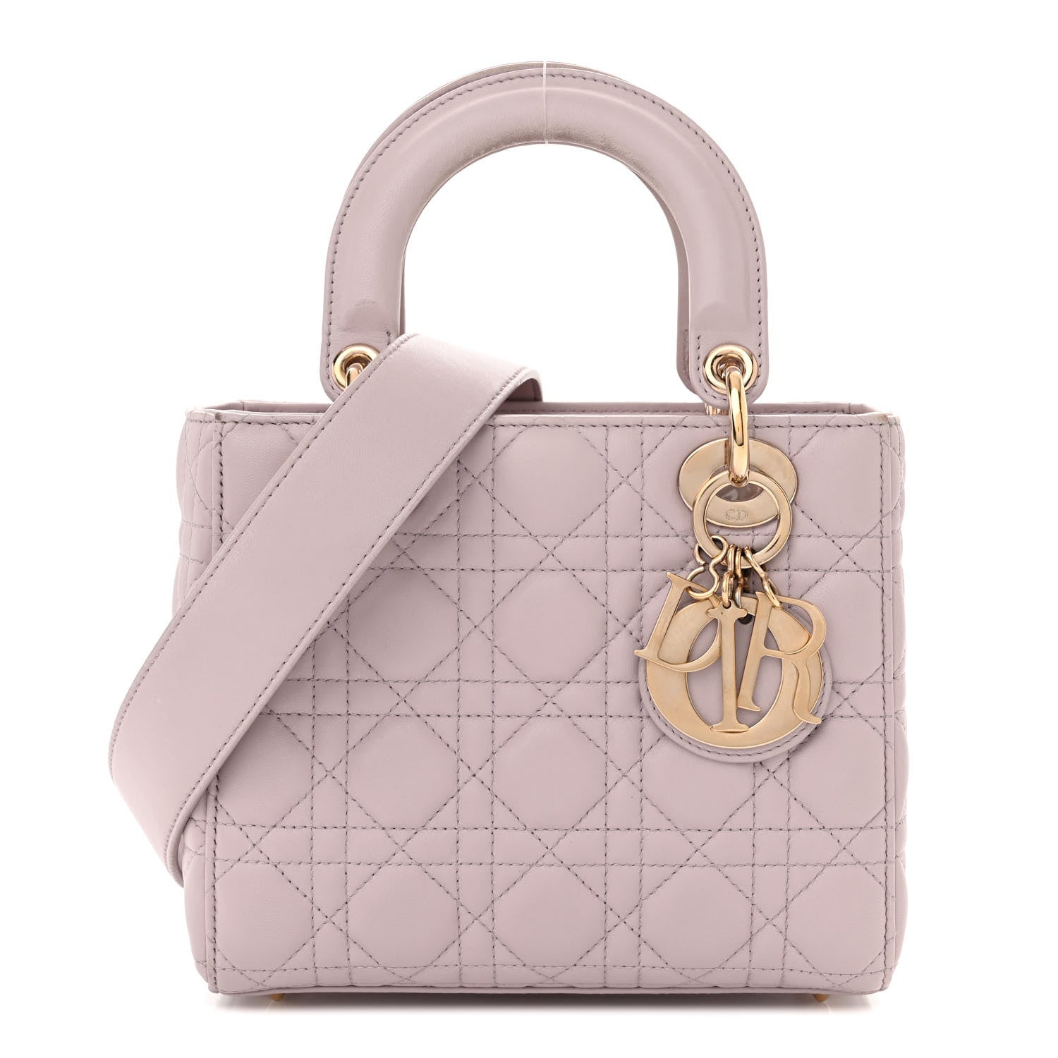 Christian Dior Lambskin Cannage Small My ABCDior Lady Dior Light Pink 1 of 17