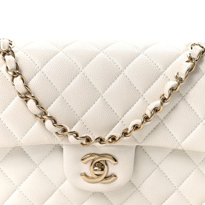 Chanel Caviar Quilted Small Double Flap White 8 of 11