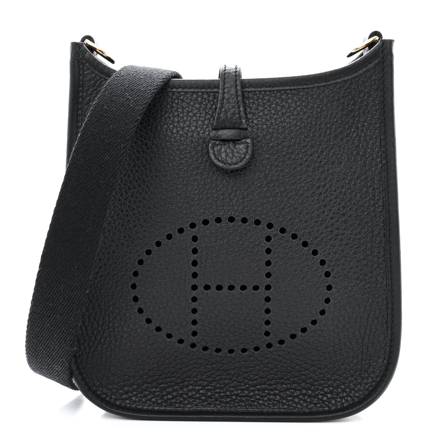 Hermes Taurillon Clemence Evelyne TPM Black 1 of 11