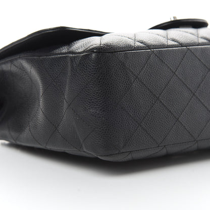 Chanel Caviar Quilted Jumbo Single Flap Black 9 of 13