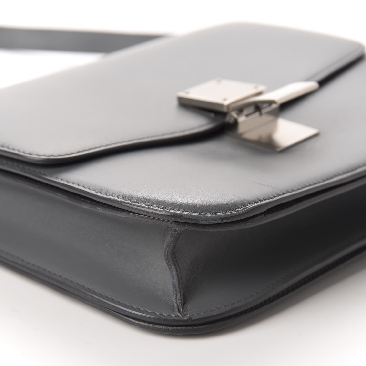 Celine Box Calfskin Medium Classic Box Flap Bag Grey 6 of 10