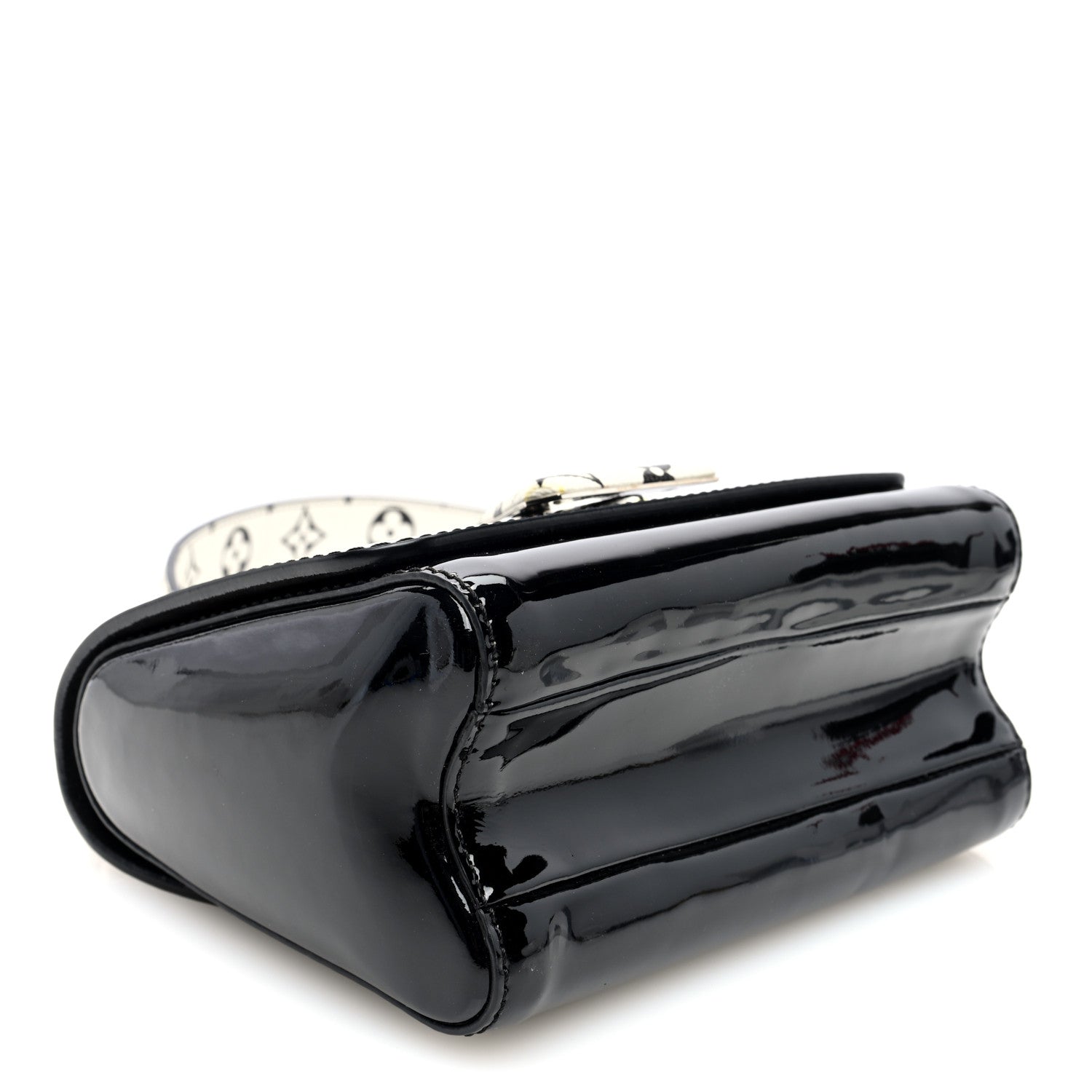 Louis Vuitton Patent Monogram Twist Shoulder Bag PM Black 5 of 10
