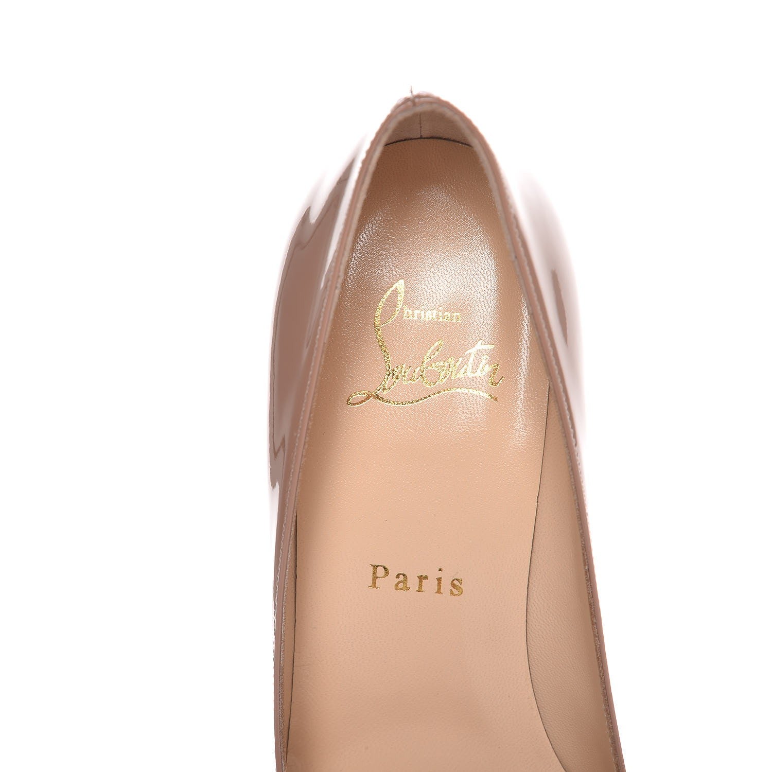 Christian Louboutin Patent Simple 70 Pumps 37.5 Nude 7 of 9
