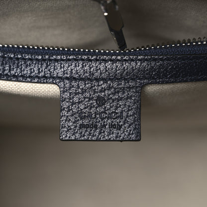 Gucci Monogram Multicolor Textured Dollar Calfskin Small Retro Interlocking G Tote Bag Pink Blue 5 of 12