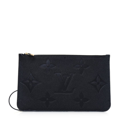 Louis Vuitton Empreinte Monogram Giant Neverfull MM Pochette Black 1 of 10