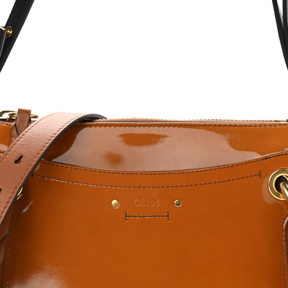 Chloe Patent Small Roy Bag Caramel 8 of 11