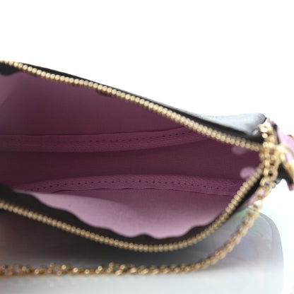 Louis Vuitton Monogram 2021 Christmas Animation Japanese Garden Mini Pochette Accessories Wisteria Pink 4 of 6