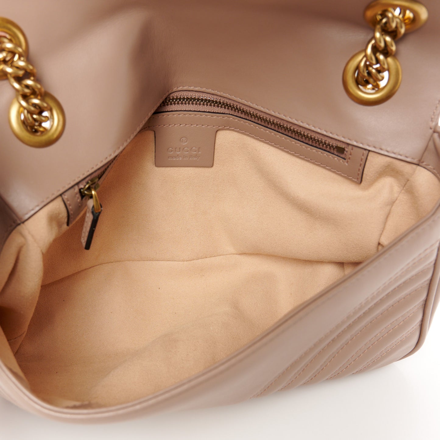 Calfskin Matelasse Medium GG Marmont Shoulder Bag Porcelain Rose