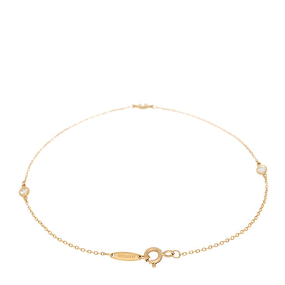 Tiffany 18K Yellow Gold Diamond .15ctw Elsa Peretti Diamonds by the Yard Station Bracelet 2 of 3