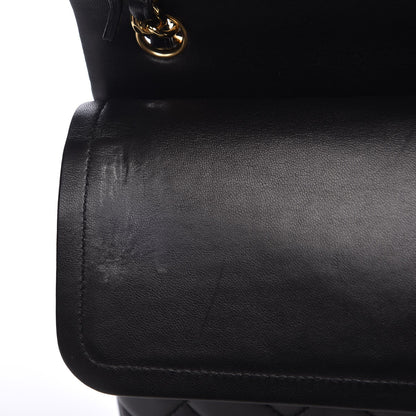 Chanel Lambskin Quilted Jumbo Double Flap Black 9 of 13
